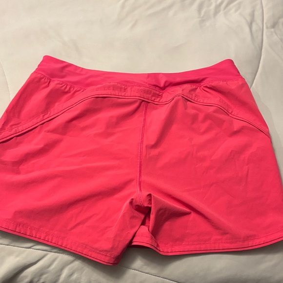Lands' End Women's Vibrant Pink Athletic Shorts - Picture 3 of 4